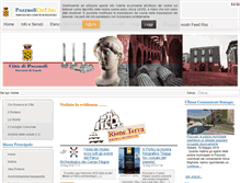 Tablet Screenshot of comune.pozzuoli.na.it